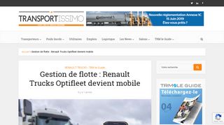 
                            5. Gestion de flotte : Renault Trucks Optifleet devient mobile