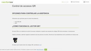 
                            4. Gestión de inscripciones online para todo tipo de eventos y actividades