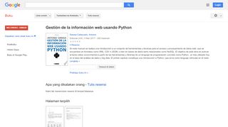 
                            8. Gestión de la información web usando Python - Hasil Google Books