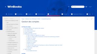 
                            10. Gestion des comptes - Help On line WinBooks on Web FR - Winbooks ...