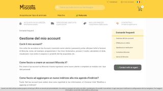 
                            1. Gestione del mio account - Miscota