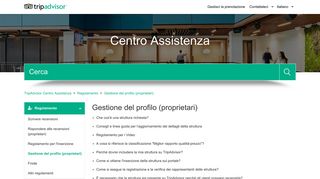 
                            4. Gestione del profilo (proprietari) – TripAdvisor Centro Assistenza