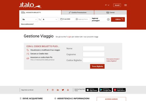 
                            6. Gestione Viaggio - Italotreno.it