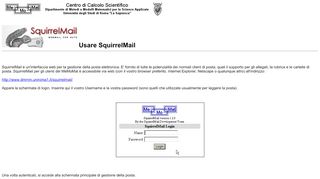 
                            9. Gestire la posta con SquirrelMail ::: - CCS, Dip. MEMOMAT