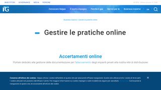 
                            8. Gestire le pratiche online - Italgas