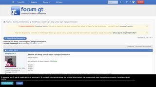 
                            7. Gestire più blog: unico login e plugin innovativi - Giorgio Tave