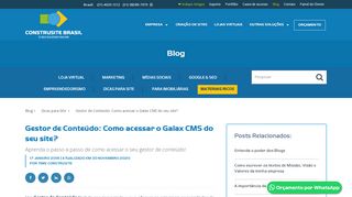 
                            7. Gestor de Conteúdo: Como acessar o Galax CMS do seu site ...