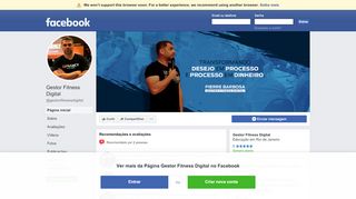 
                            5. Gestor Fitness Digital - Página inicial | Facebook