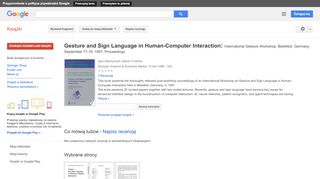 
                            10. Gesture and Sign Language in Human-Computer Interaction: ...