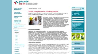 
                            11. Gesunde Arbeit - Sicher und gesund im Auslandseinsatz