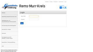 
                            7. Gesundheit im Rems-Murr-Kreis - login