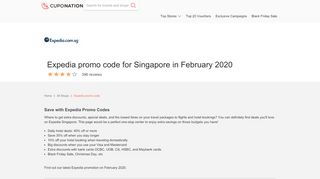 
                            12. Get 70% OFF | Expedia promo code Singapore | February 2019