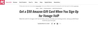 
                            10. Get a $50 Amazon Gift Card When You Sign Up for Vonage VoIP ...