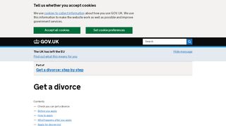 
                            10. Get a divorce - GOV.UK