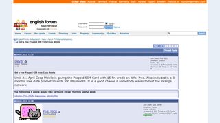 
                            13. Get a free Prepaid SIM from Coop Mobile - English Forum Switzerland