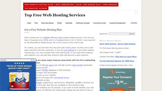 
                            7. Get a Free Website Hosting Plan | 110MB.com