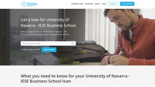 
                            11. Get a loan for IESE Business School - Prodigy Finance