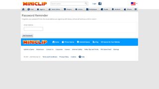 
                            4. Get a Password Reminder for your Miniclip Account