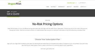 
                            7. Get a Quote | Argos Risk