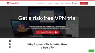 
                            12. Get a Risk-Free VPN Trial From ExpressVPN for 30 Days