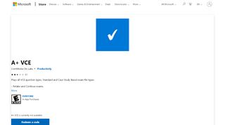 
                            10. Get A+ VCE - Microsoft Store