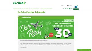 
                            11. Get a Voucher Tokopedia - Citilink