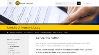 
                            10. Get Access button - Utrecht University Library - Utrecht University