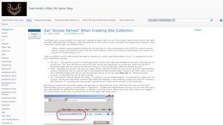 
                            9. Get “Access Denied” When Creating Site Collection - Todd Klindt's ...