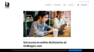 
                            9. Get access to online dictionaries at Ordbogen.com - IA Sprog
