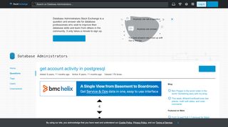 
                            1. get account activity in postgresql - Database Administrators Stack ...