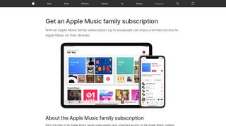 
                            6. Get an Apple Music Family subscription - Apple Support