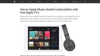 
                            6. Get an Apple Music Student subscription - Apple Support