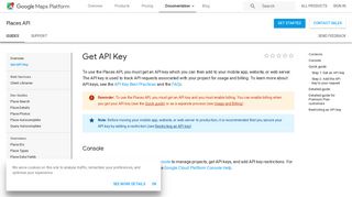 
                            7. Get API Key | Places API | Google Developers