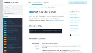 
                            10. Get Apps for a User - OneLogin Developers