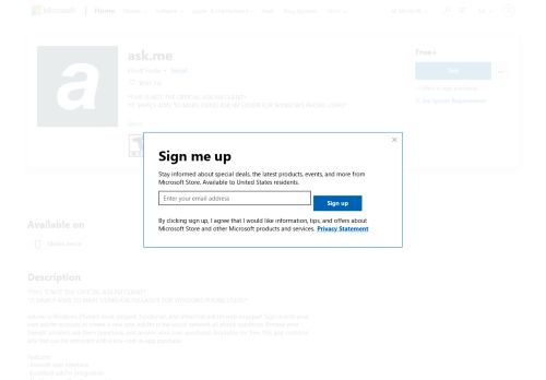 
                            7. Get ask.me - Microsoft Store