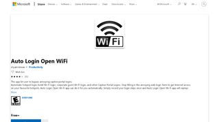 
                            3. Get Auto Login Open WiFi - Microsoft Store