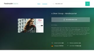 
                            6. Get B2b.soliver.com news - S.Oliver Group - Händlerportal