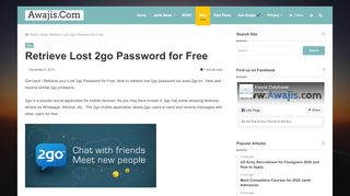 
                            1. Get back your Lost 2go Password for Free: How to Retrieve your 2go ...