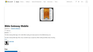 
                            7. Get Bible Gateway Mobile - Microsoft Store