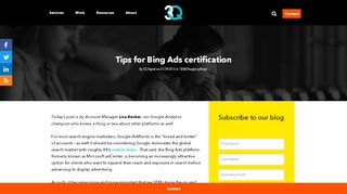 
                            10. Get Bing Ads Certified: Tips & Tricks | 3Q Digital