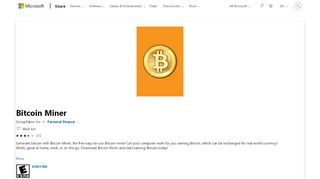 
                            12. Get Bitcoin Miner - Microsoft Store