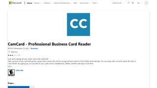 
                            7. Get CamCard - Professional Business Card Reader - Microsoft Store
