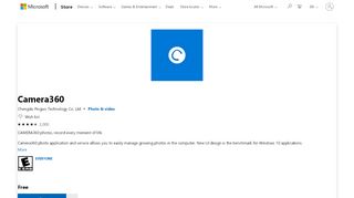 
                            10. Get Camera360 - Microsoft Store