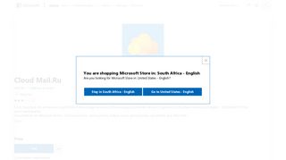 
                            4. Get Cloud Mail.Ru - Microsoft Store en-ZA