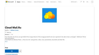 
                            13. Get Cloud Mail.Ru - Microsoft Store