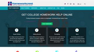 
                            7. Get College Homework Help Online - Homework Answers Under $10!