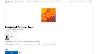 
                            8. Get Crossword Puzzles - Free - Microsoft Store