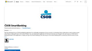 
                            11. Get ČSOB SmartBanking - Microsoft Store