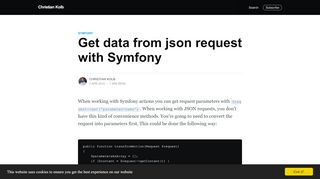 
                            12. Get data from json request with Symfony - Liplex