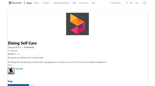 
                            10. Get Dialog Self Care - Microsoft Store